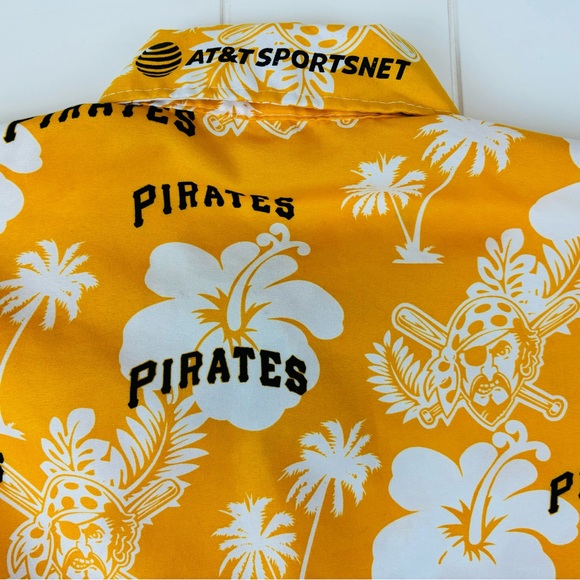 ⚾️ Pittsburgh Pirates Hawaiian Shirt Short Sleeve Button Down XL - Picture 5 of 5